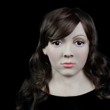 (SF-8) Soft Silicone Realist Human Face Crossdress Full Head Female/Girl Sexy Doll Fetish Mask